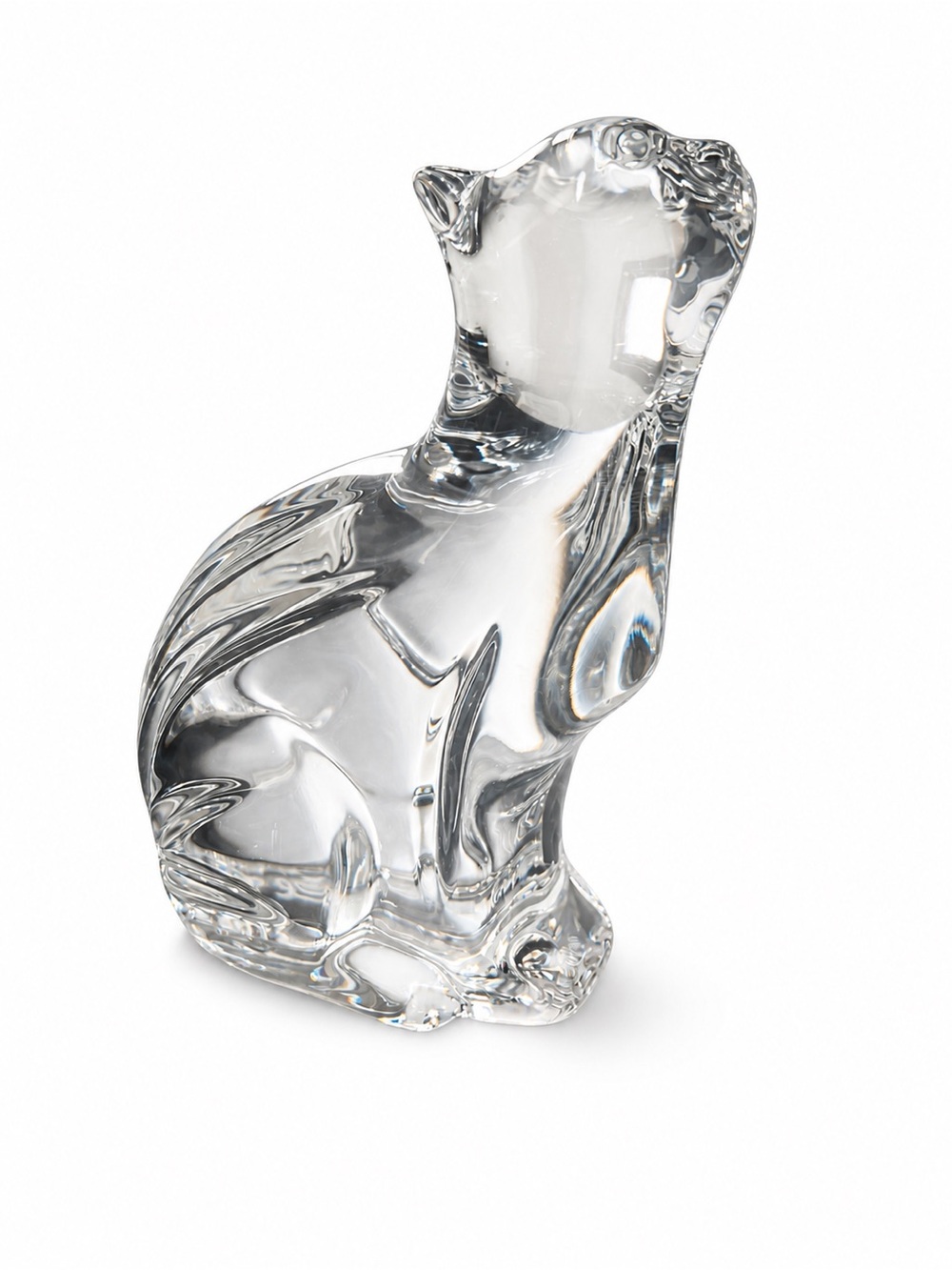 Waterford Crystal Clear Cat Sculpture